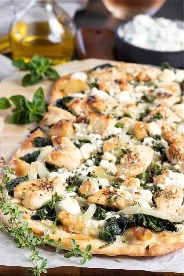 Greek Flatbread Pizza Recipe with Homemade Tzatziki