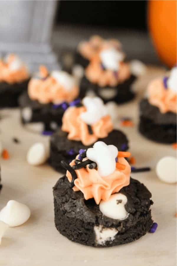 Halloween Fudge Cookie Bites