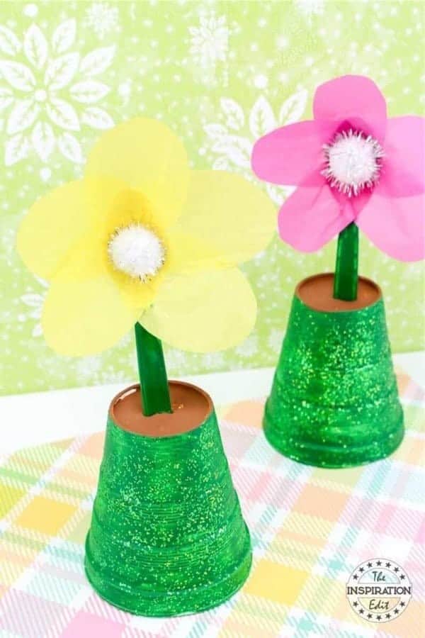 Spring Time Flower Pot Painting