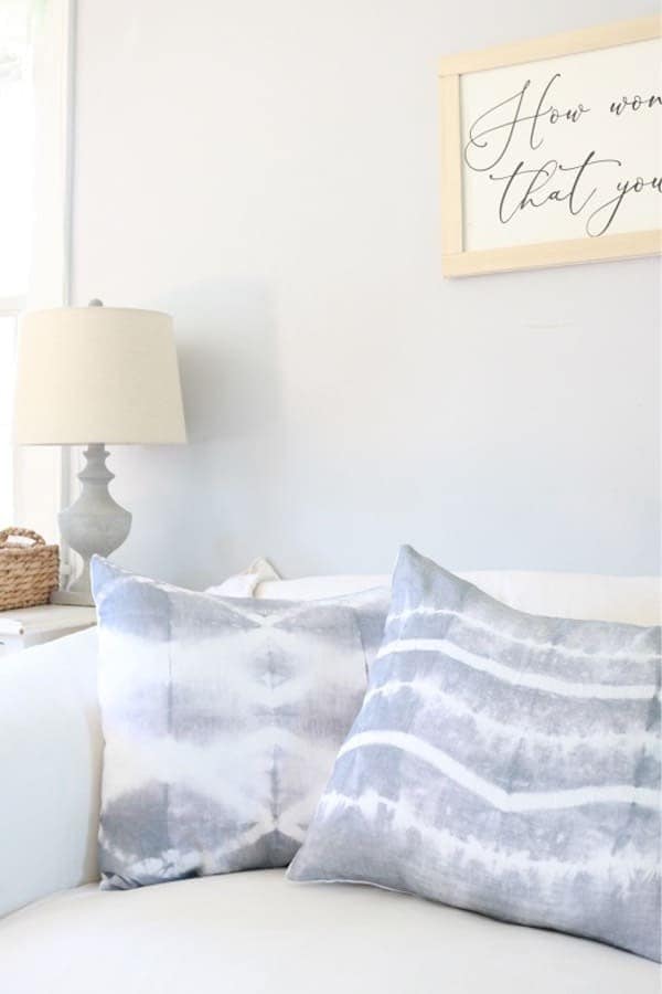 How to Make Shibori Tie Dye Pillows