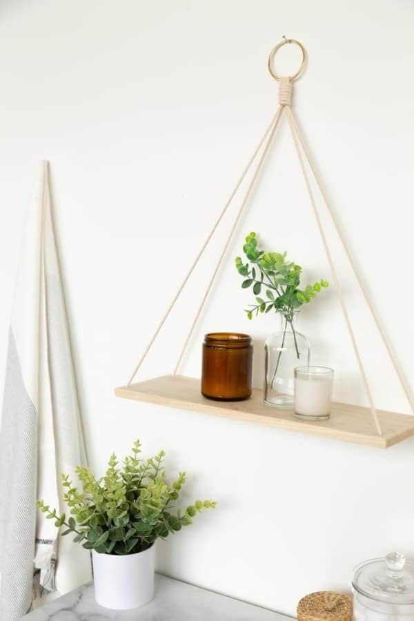 DIY HANGING SHELF