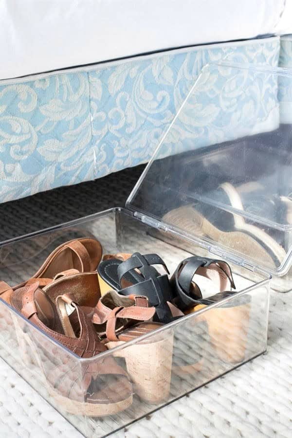 Clear Shoe Storage Bins