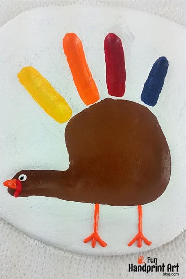 Salt Dough Turkey Craft For Kids