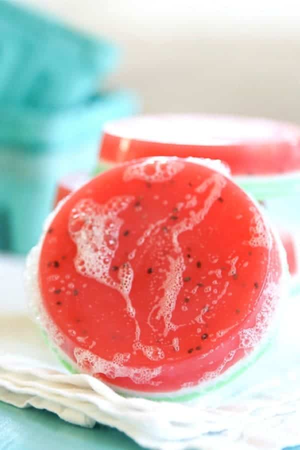 Homemade Watermelon Soap