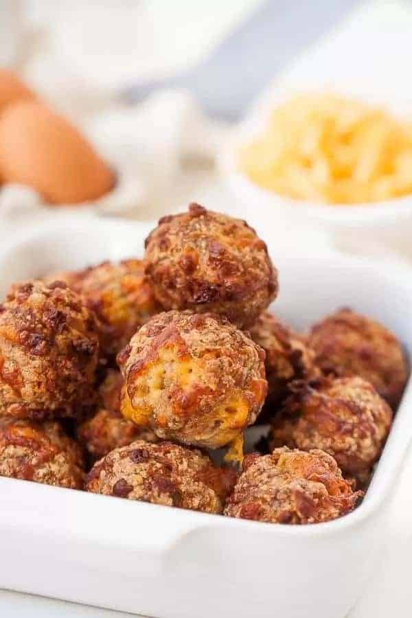 KETO AIR FRYER SAUSAGE BALLS