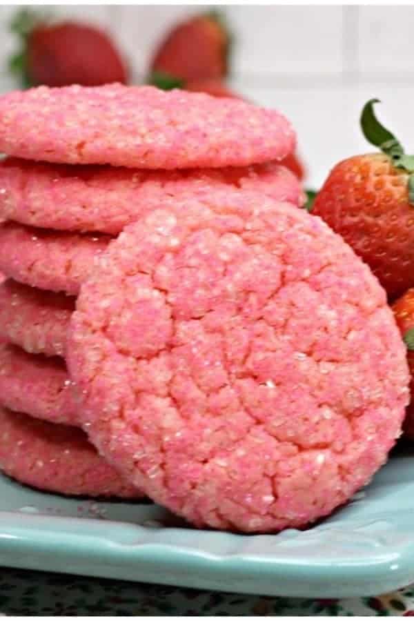 Strawberry Champagne Cookies