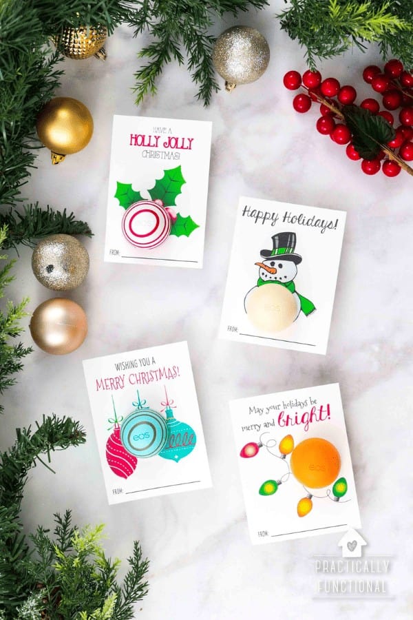 Lip Balm Christmas Card