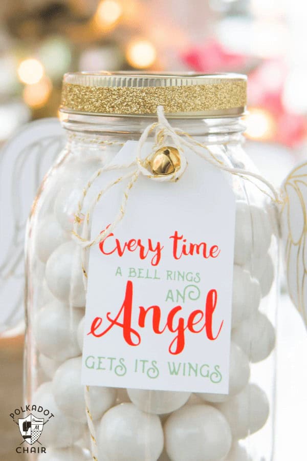 Christmas Angel Mason Jar