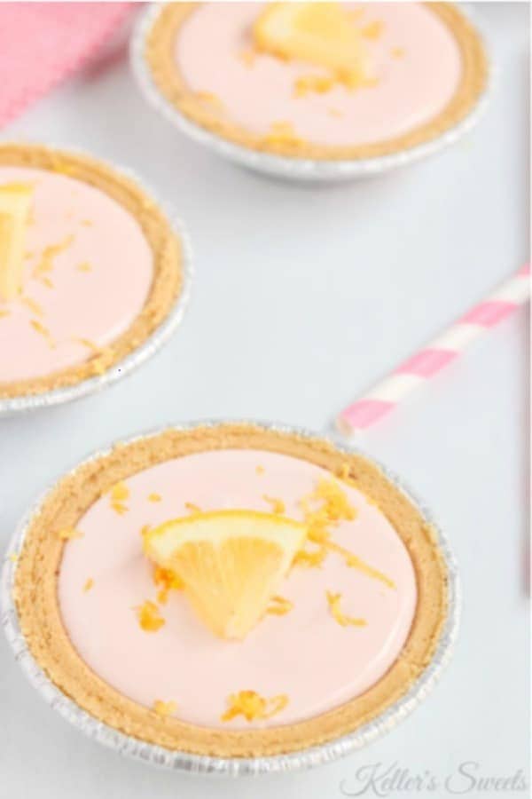 4 Ingredient Pink Lemonade Mini Pies