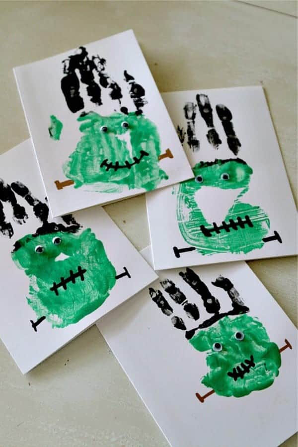 Frankenstein Handprints Craft