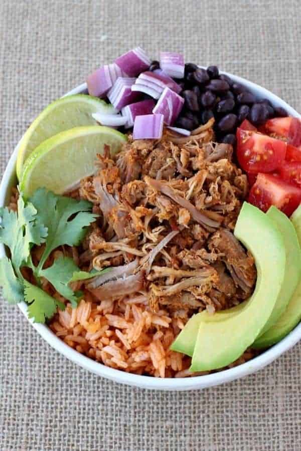 PORK TACO BOWL