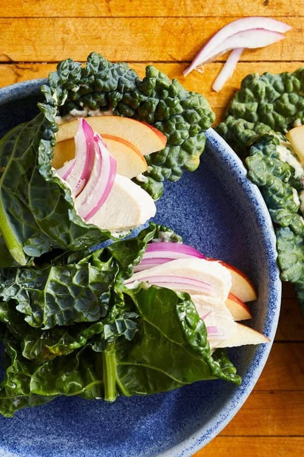 CHICKEN & APPLE KALE WRAPS