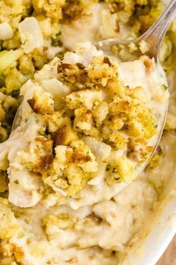 CHICKEN AND STUFFING CASSEROLE