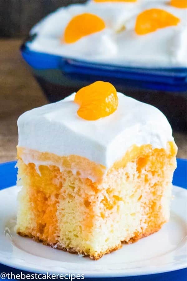 Orange Creamsicle Poke Cake