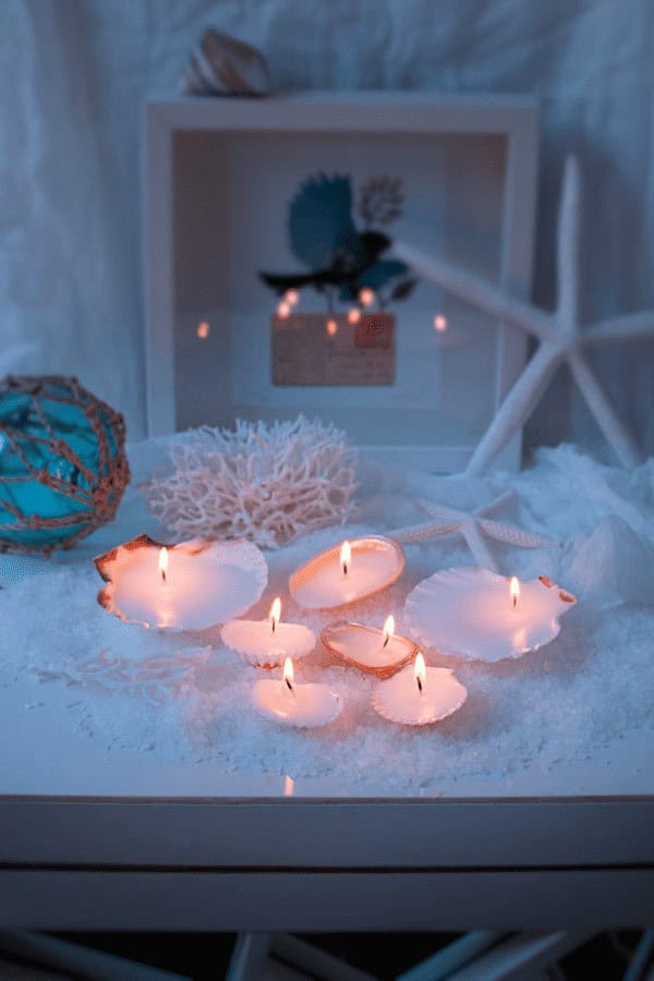 Seashell Candles