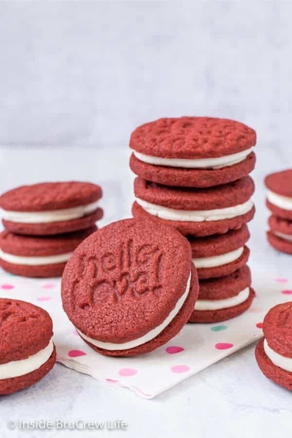 Copycat Red Velvet Oreos