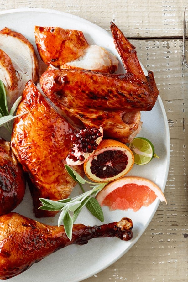 Pomegranate Maple Glazed Turkey