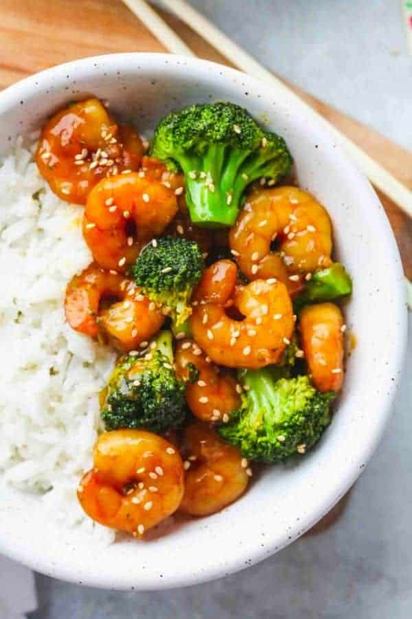 INSTANT POT SHRIMP AND BROCCOLI