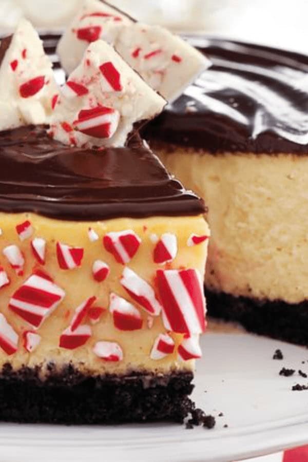 Double-Chocolate Peppermint Cheesecake