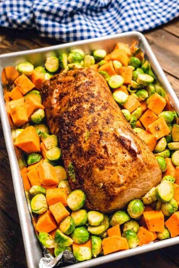 PORK LOIN ROAST WITH VEGETABLES