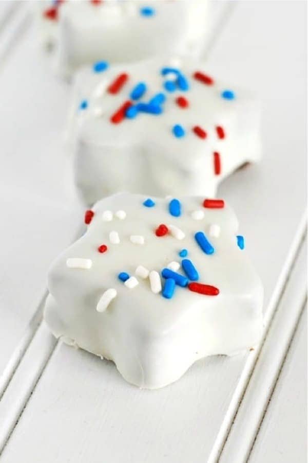 Star Shaped Brownie Bites For 4th of July