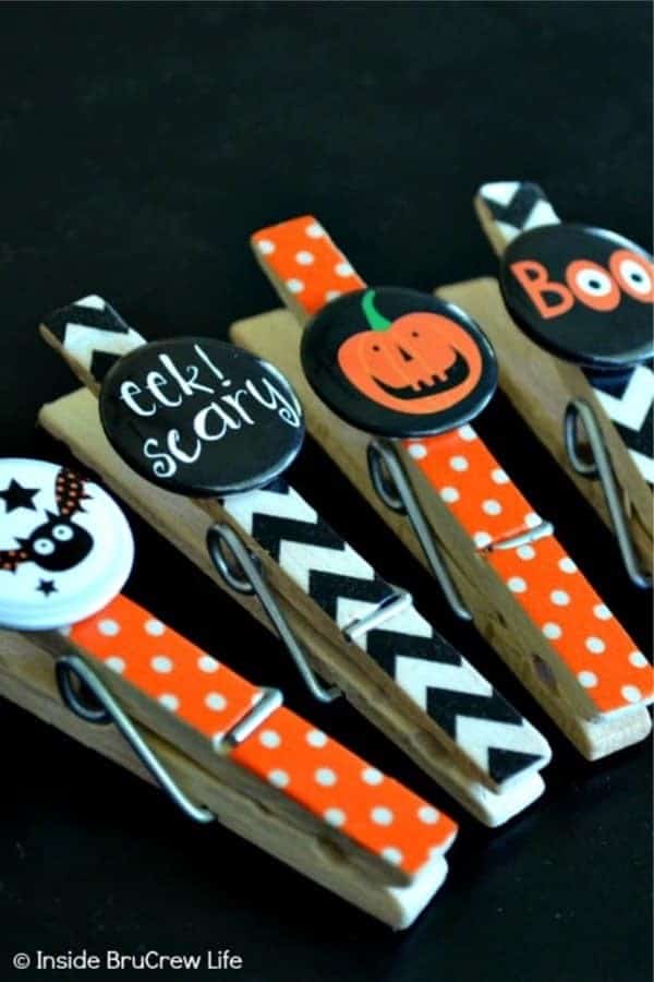 Halloween Washi Magnet Clips