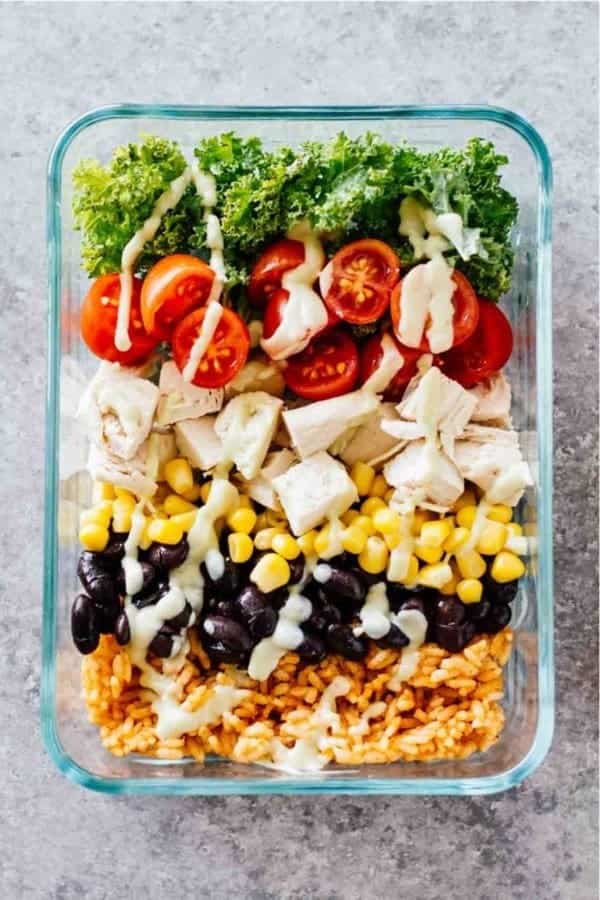 Southwest Chicken Burrito Bowls