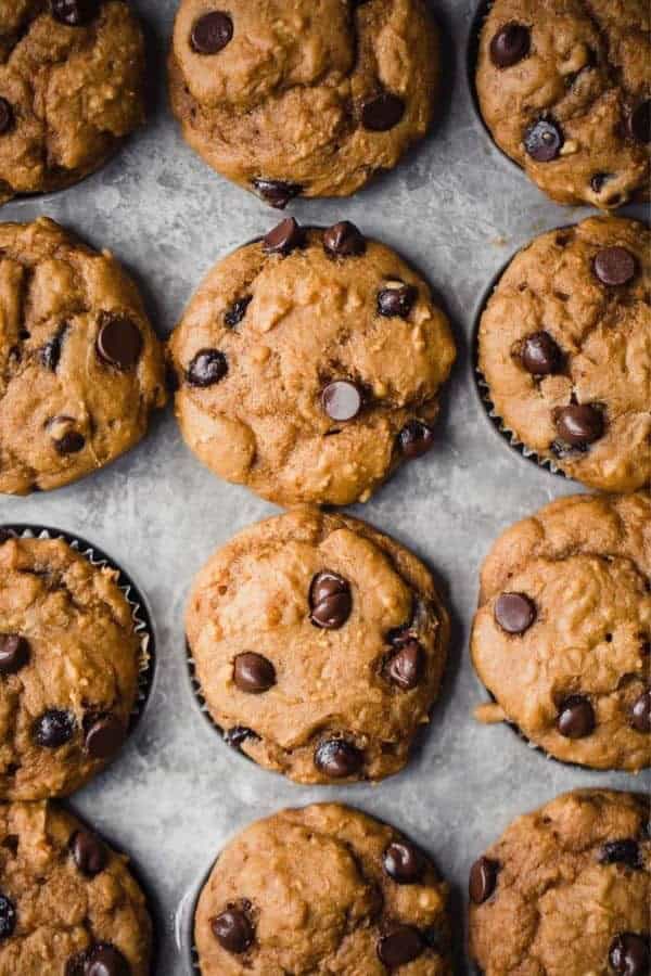 SWEET POTATO CHOCOLATE CHIP MUFFINS