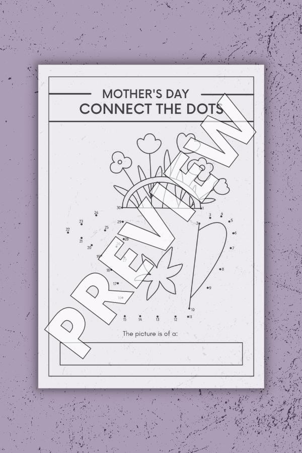 MOTHER’S DAY CONNECT-THE-DOTS