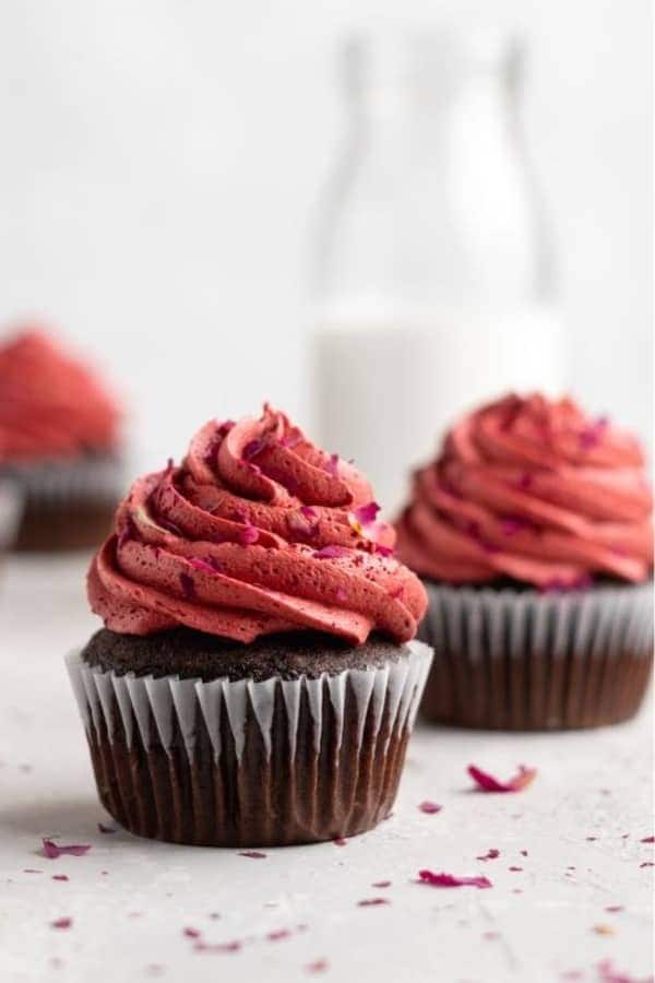 Chocolate Cherry Filled Cupcakes