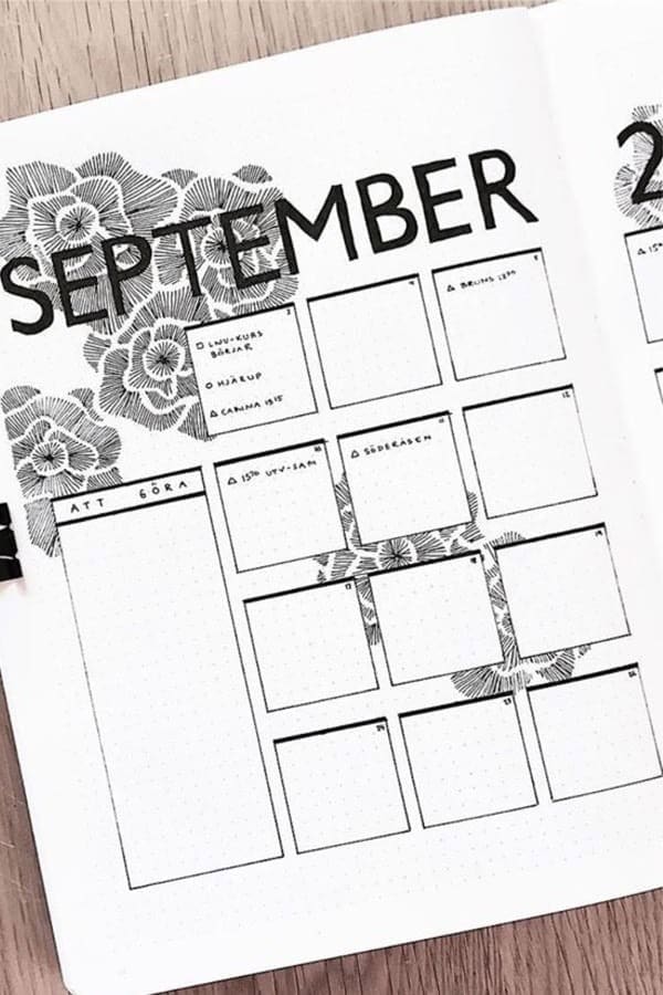 Black & White September Log