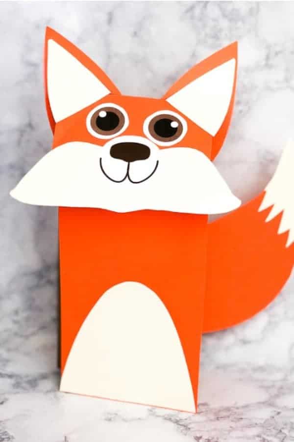 Fox Paper Bag Craft For Kids