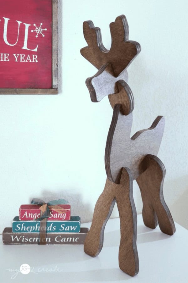 Wooden Reindeer Puzzle