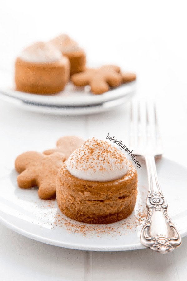 Mini Gingerbread Cheesecakes