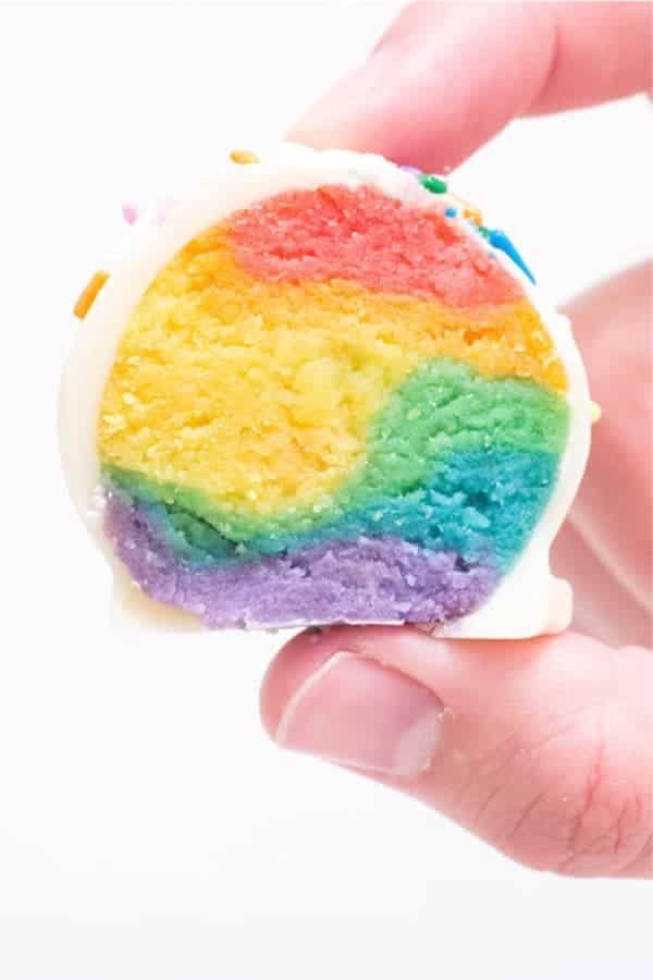 Rainbow Cake Truffles Recipe