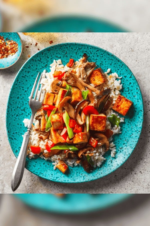 Mushroom Tofu Stir-Fry