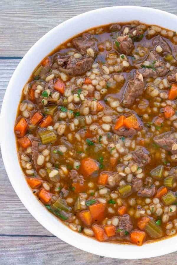 HEARTY BEEF BARLEY SOUP