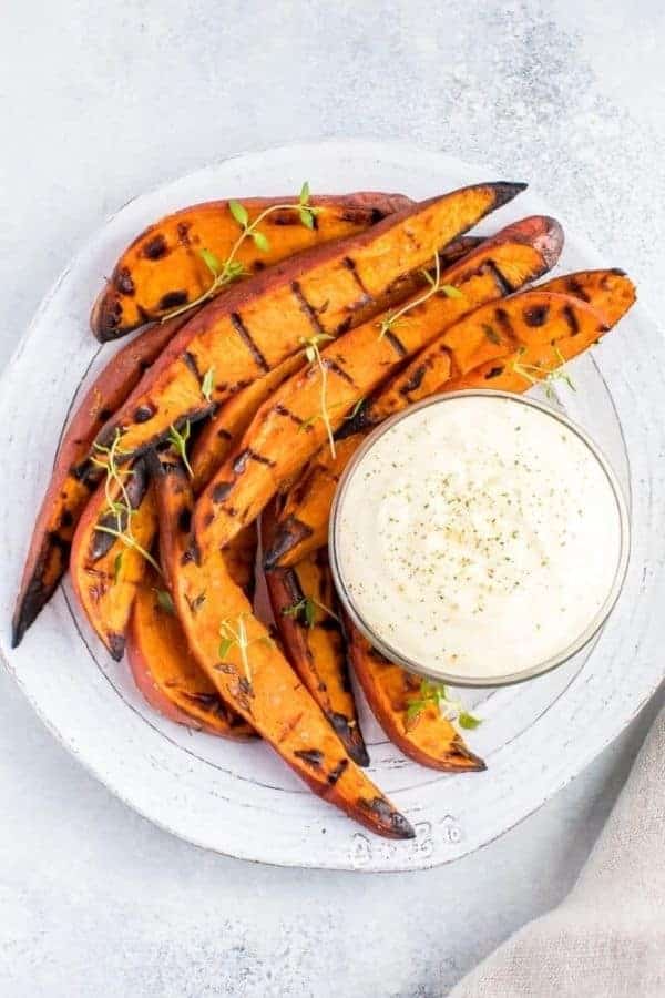 GRILLED SWEET POTATO WEDGES