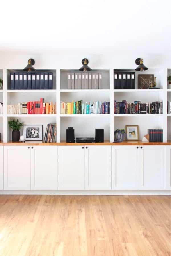 Our Built In Bookshelves