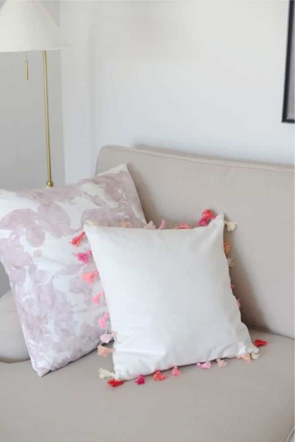 DIY Ombre Tassel Pillow