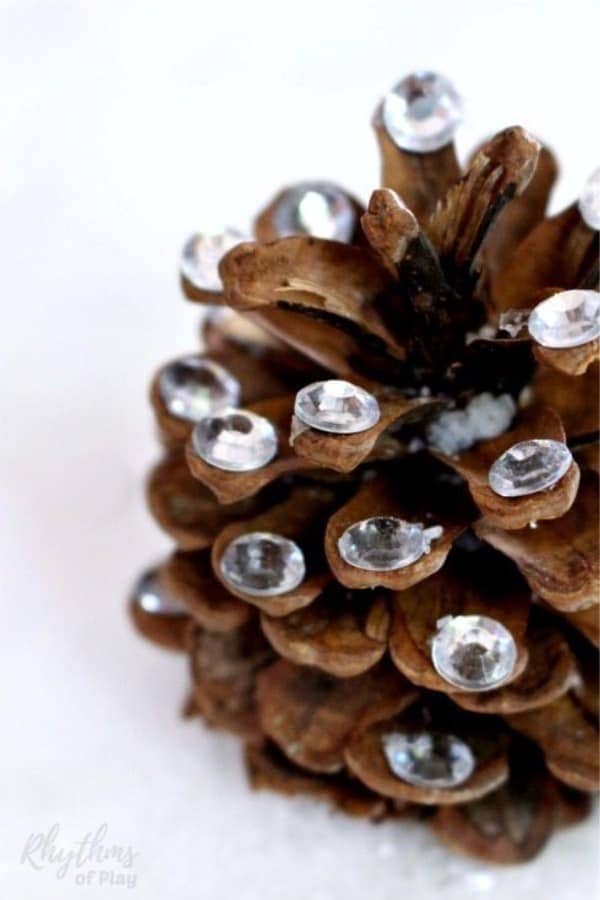 Rustic Rhinestone Pinecone Crafts