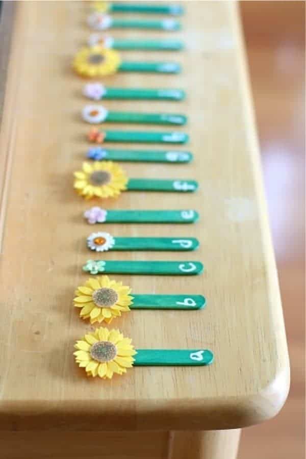 Alphabet Flower Garden Activity