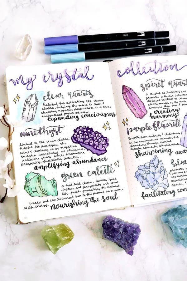 Bullet Journal Crystals