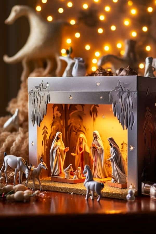 SHIMMERING SHOEBOX NATIVITY