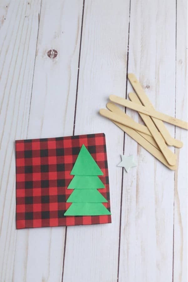 Popsicle Stick Craft Window For Christmas