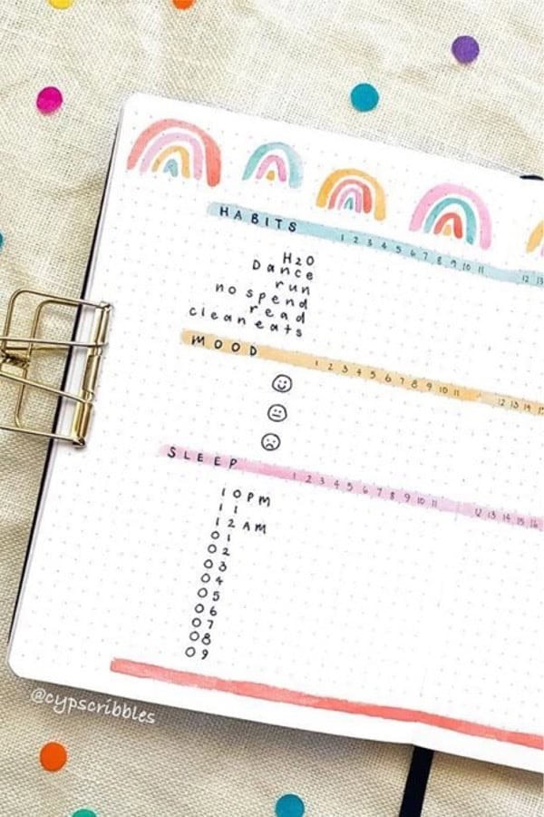 3 In 1 Bullet Journal Tracker