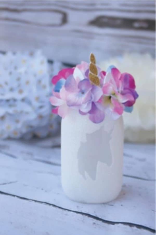 DIY Unicorn Mason Jar