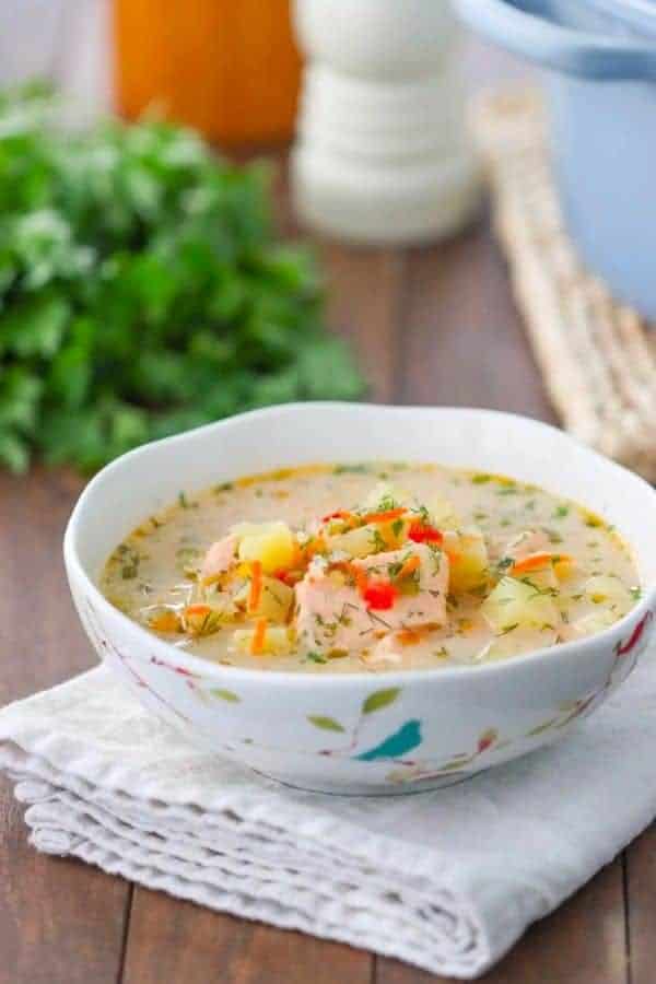 POTATO AND SALMON SOUP