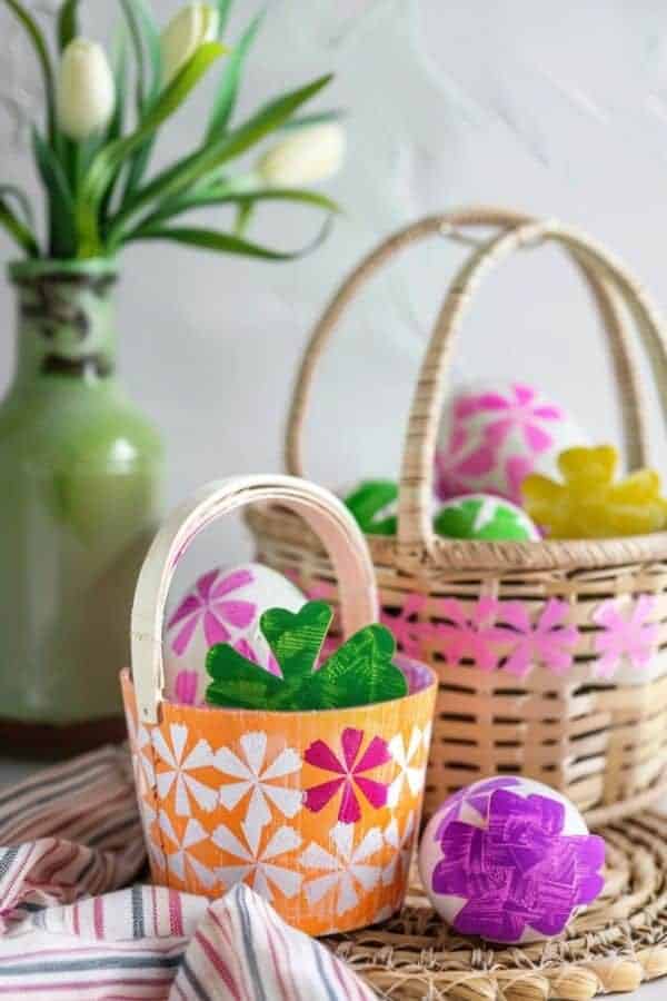 COOKIE CUTTER STAMPED BASKET