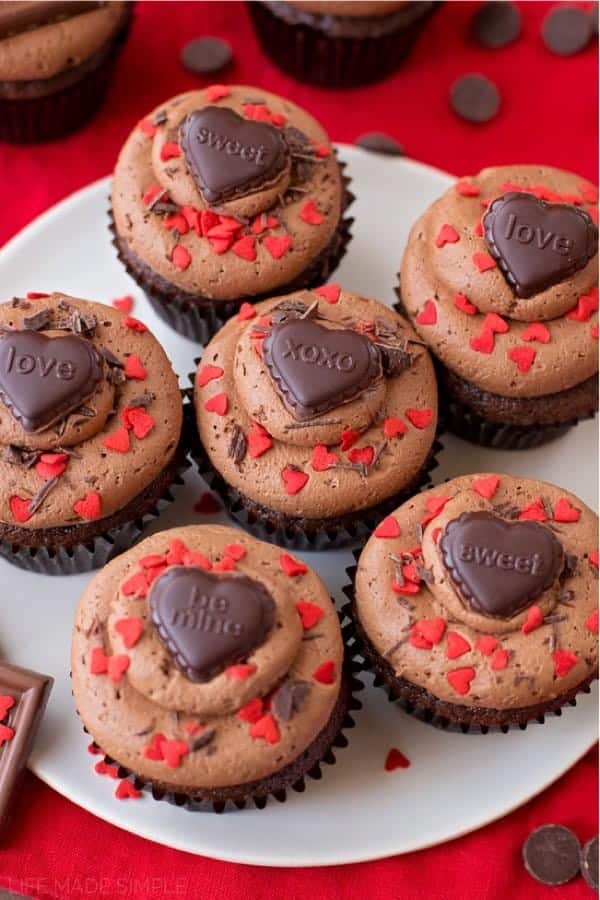 Chocolate Sweetheart Cupcakes